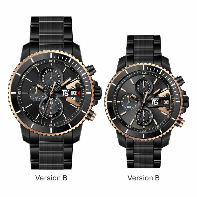 Jam Tangan Pria T5 H3826 couple series original free Box Rantai