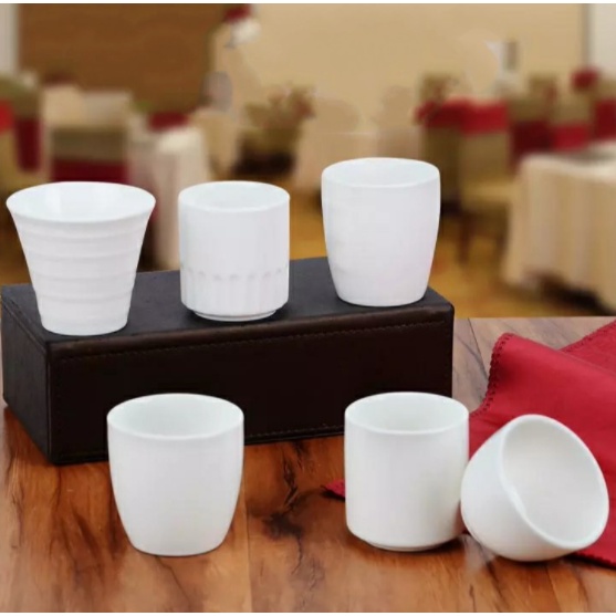 Cangkir Teh Kopi Keramik Set Uk Diameter 6.5cm/10.3cm/12cm