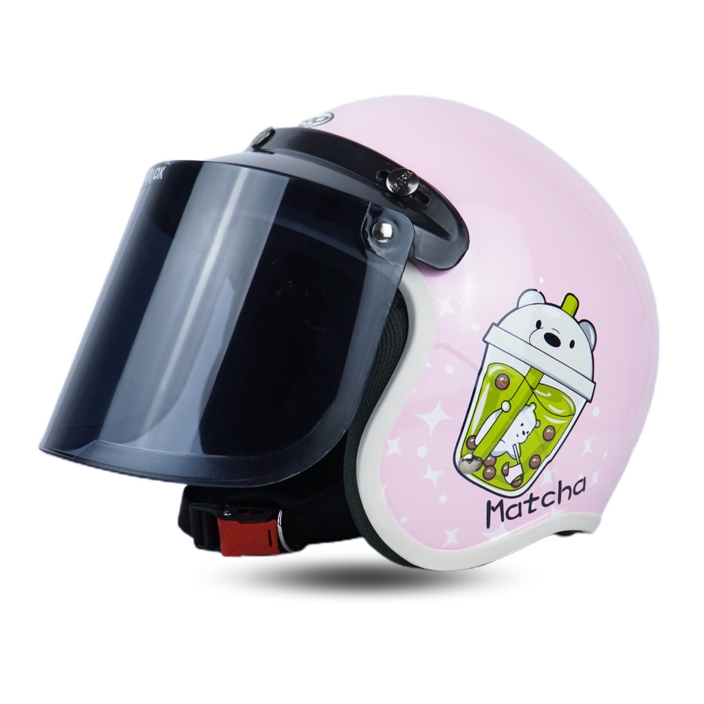 Helm Bogo Wanita Bubble Series Retro SNI