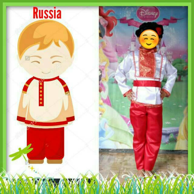 Baju Negara Rusia Boy/Baju Kostum Rusia Boy