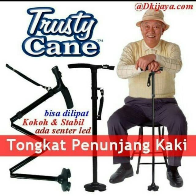 Tongkat penunjang kaki,ALAT BANTU jalan manual+SENTER LED