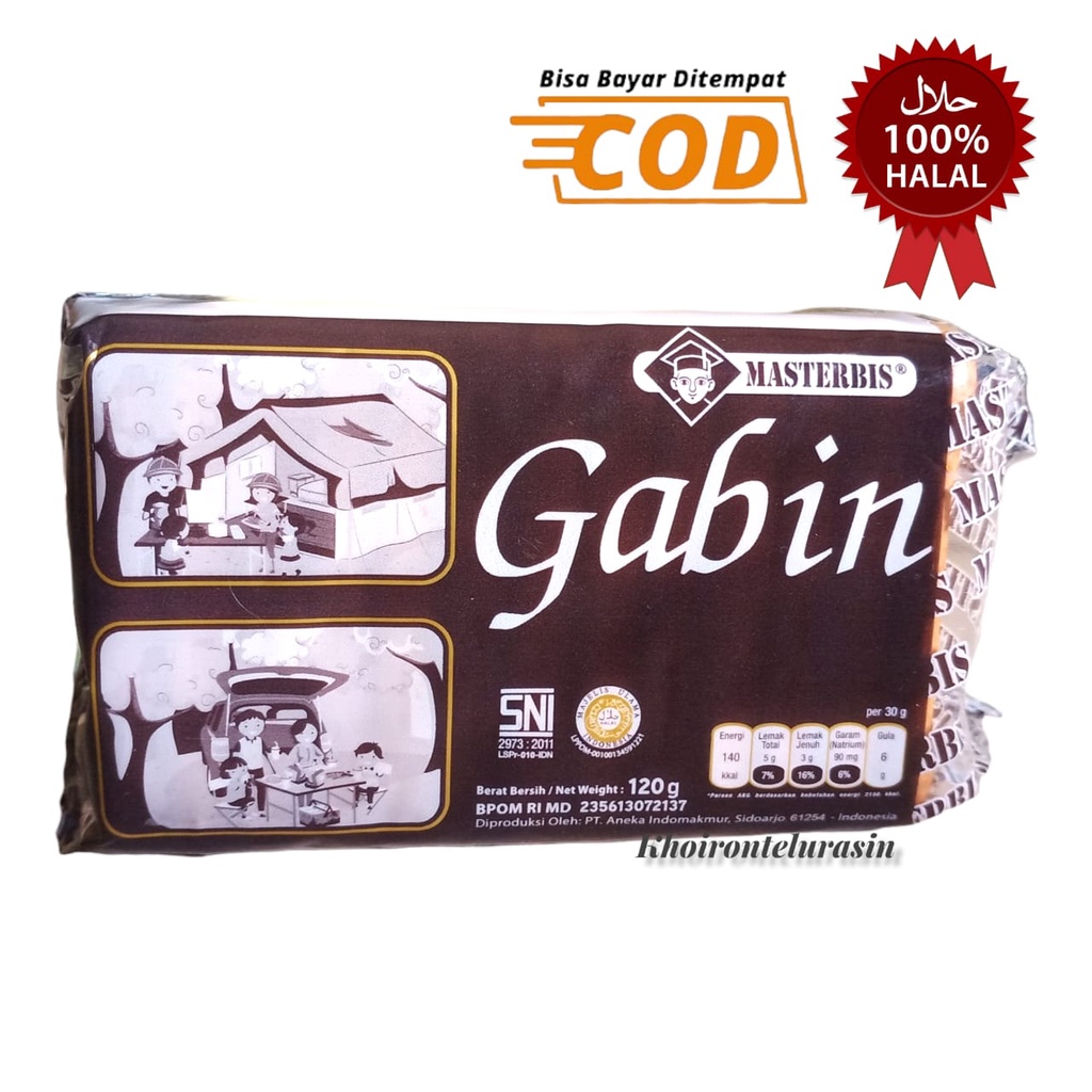 Jual MASTERBIS GABIN BISKUIT SUSU 120gr | Shopee Indonesia