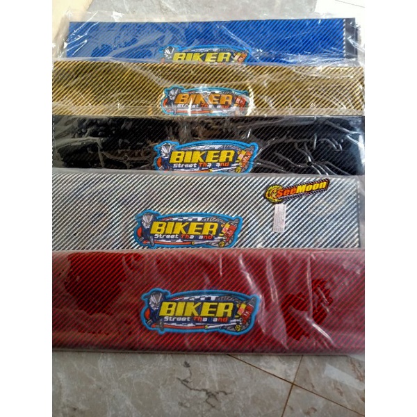 kain jok bikers karbon sarung jok bikers