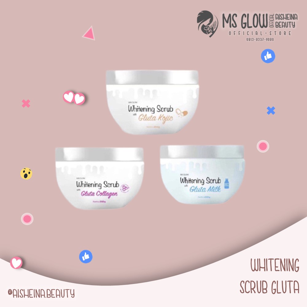 MS Glow Body Scrub | Lulur Whitening | Collagen Scrub