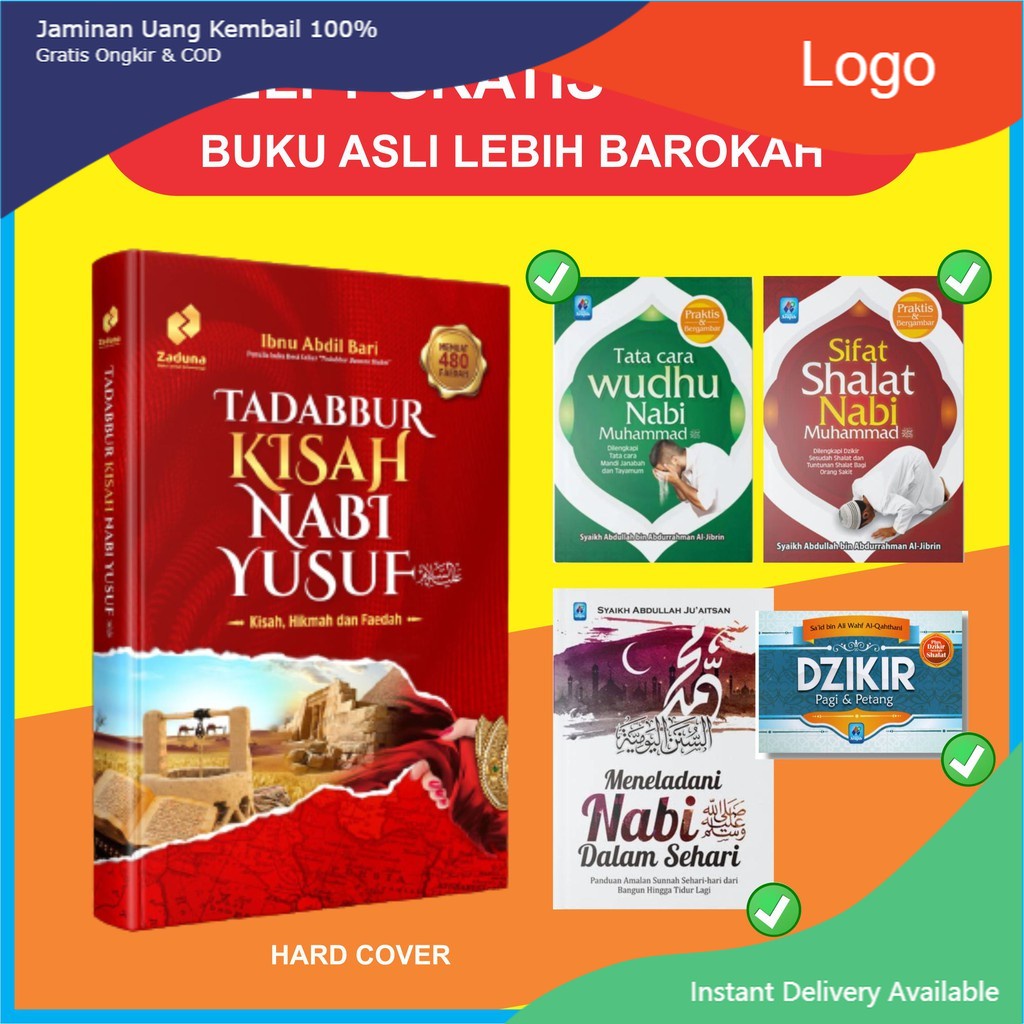 TADABBUR KISAH NABI YUSUF DAN BONUS 4 BUKU SAKU SEPERTI GAMBAR