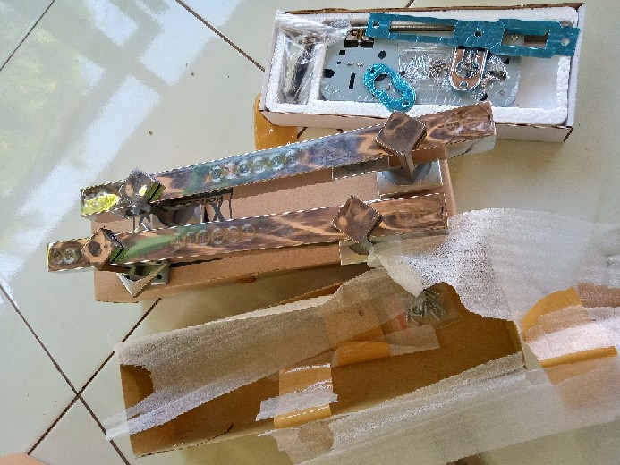 Gagang Pintu Rumah 33 Cm Dan Body Kunci Classic Tarikan Pintu Handle Pintu Rumah