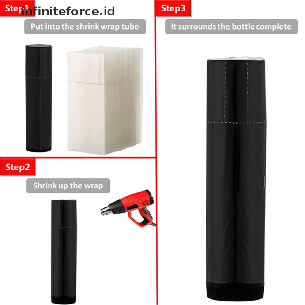 (Infiniteforce.Id) 500pcs / Set Tape Pembungkus Lipstick / Lip Balm Tahan Panas