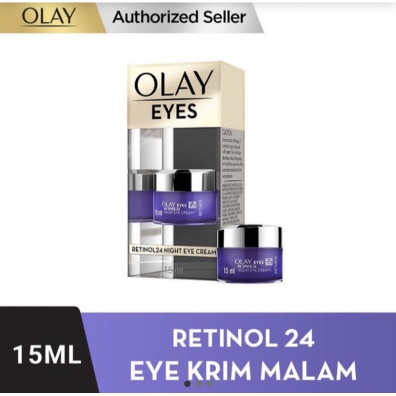 OLAY Retinol 24 Night Eye Cream Pelembab Krim Mata 15 ml
