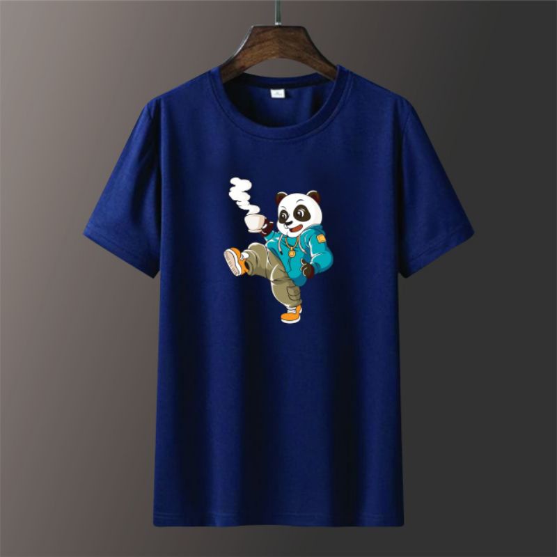 Kaos Distro Pria Lengan Pendek KUNGFU PANDA Kaos Oblong Pria Cotton Combed Atasan Tshirt Pria