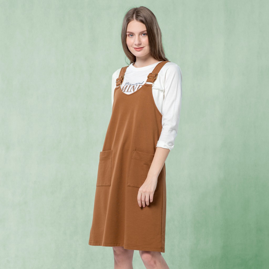 C2 Senora Brown Overall Wanita