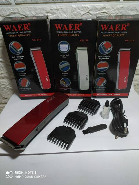 Alat Cukur Rambut Kumis Jenggot WAER WA-216 / Hair Clipper Nova 216
