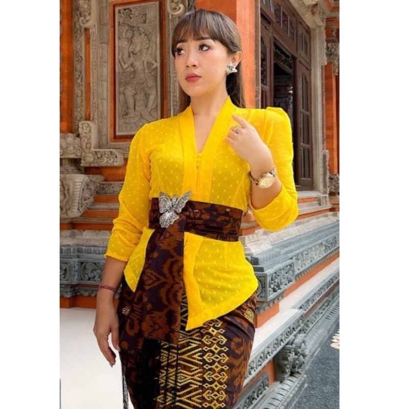 kebaya jadi geya sifon yoryu polka serat pisang-Nanas