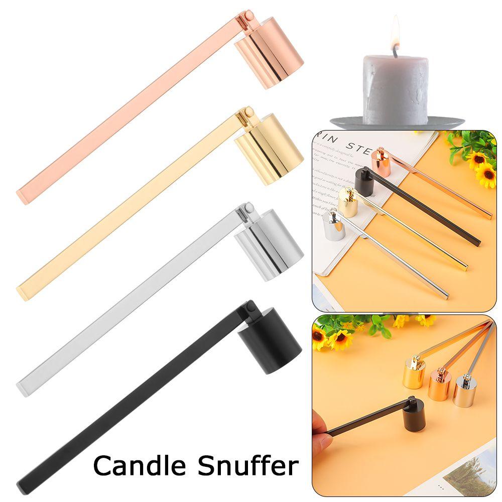 Populer Candle Snuffer Extinguisher Praktis Gagang Panjang Bentuk Silinder Scented Candle Extinguisher