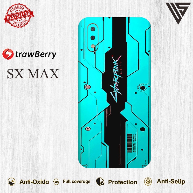 GARSKIN HANDPHONE STRAWBERRY SX MAX (ISI 2PCS)
