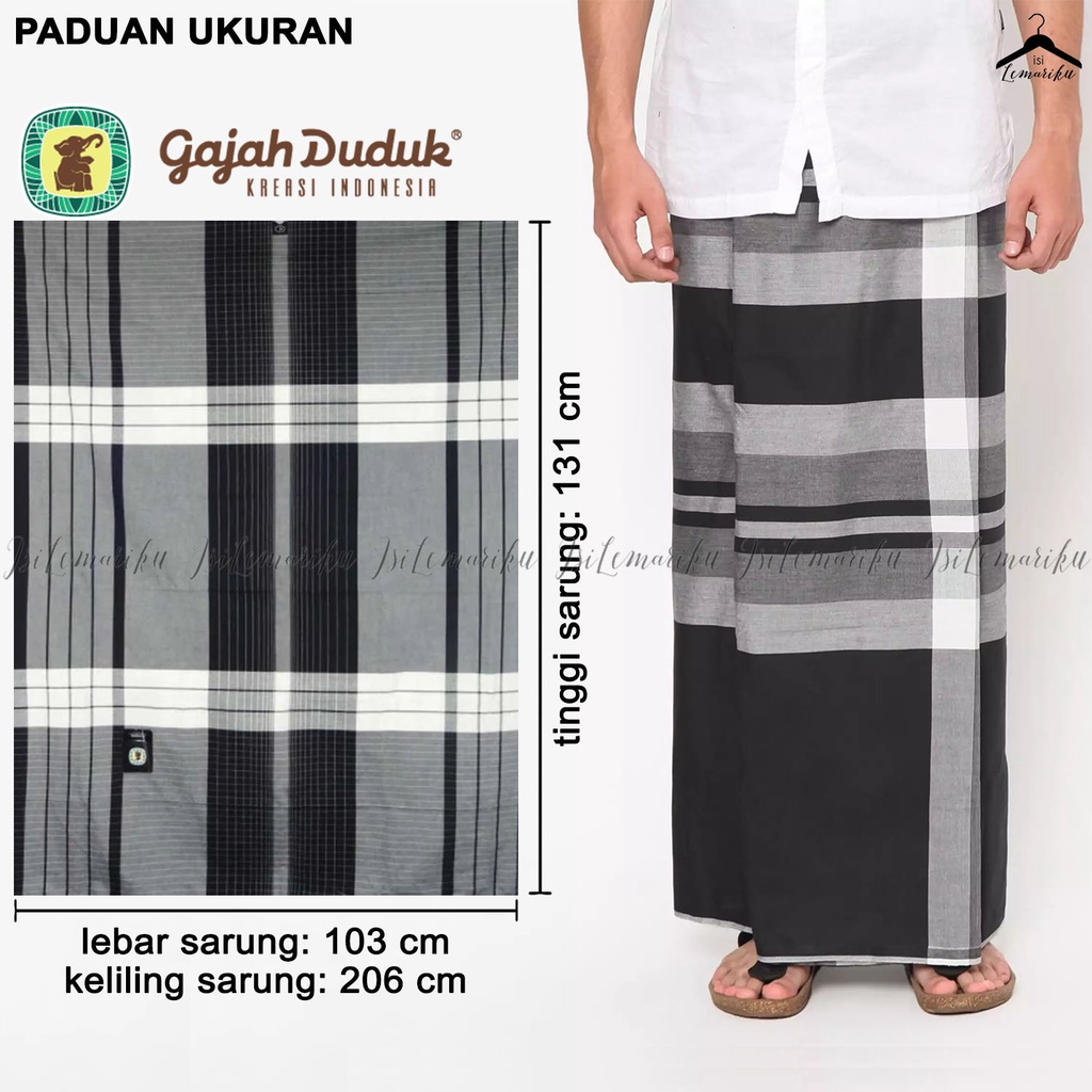 Sarung GAJAH DUDUK 7000 Premium / Sarung Tenun Pria