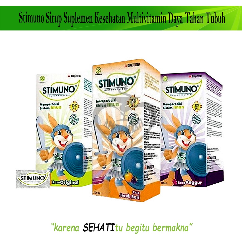 Stimuno Sirup Anak Suplemen Daya Tahan Tubuh Syrup Ekstrak Meniran