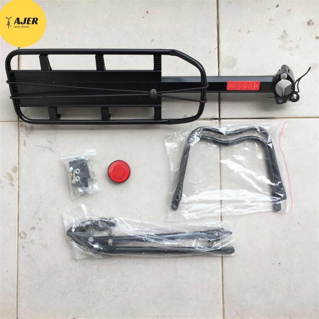 Rak Pannier boncengan Sepeda belakang MTB touring hybrid carrier Alloy Premium