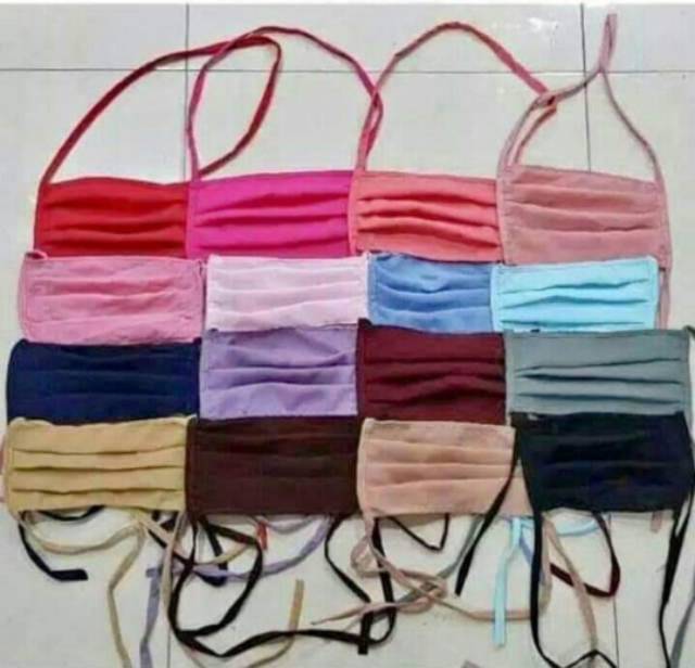 MASKER KAIN POLOS HIJAB