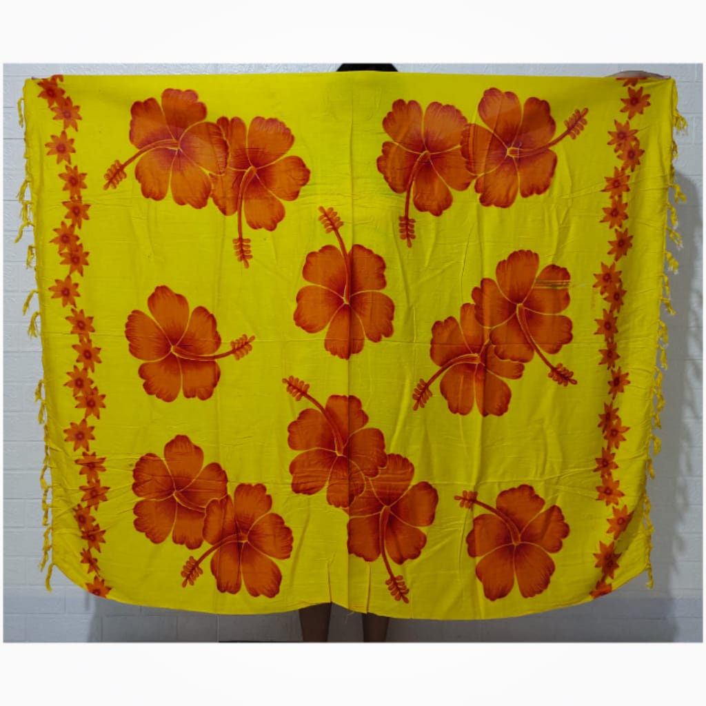 Kain Bali/Kain Wisata Pantai/Motif Saribunga Bali/165 x 120 cm/Rumbai/Sembilanmode