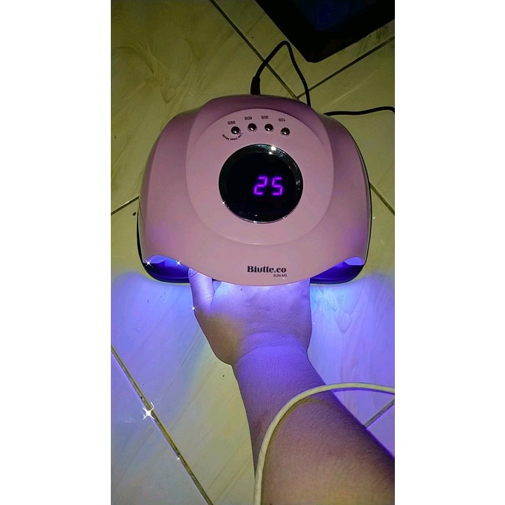 GS8 45LED Alat Kecantikan Pengering Kutek Kuku Lampu 180W LED Ultraviolet UV LED Nail Dryer