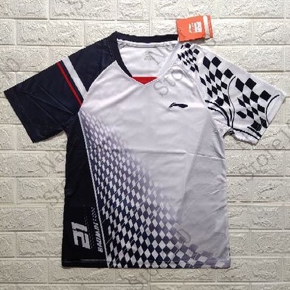 Kaos Badminton Lining 21028A GO Import Putih