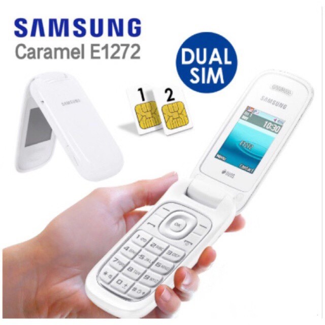 SAMSUNG CARAMEL E1272 TERMURAH HP SAMSUNG hp jadul samsung lipat