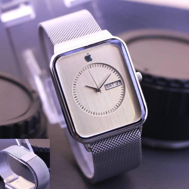 Jam Tangan Wanita Atau Pria ( Unisex ) Iphone Tanggal Hari Aktif