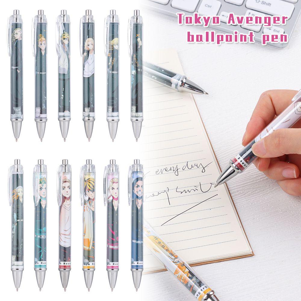 Nanas 0.5mm Bolpoin Tahan Lama Kreatif Alat Tulis Cosplay Anime Signature Pen