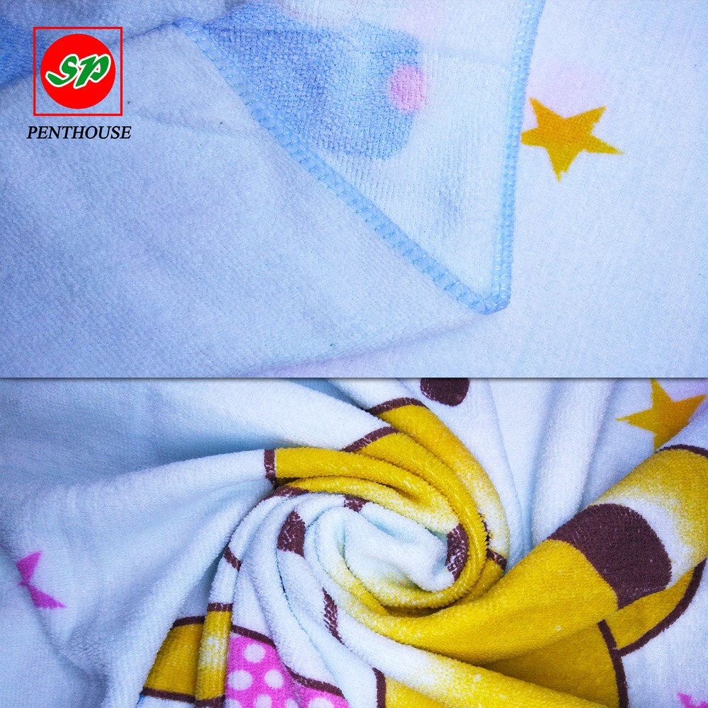 Handuk Mandi Anak Bayi SP PENTHOUSE Motif Karakter 50 x 100 cm