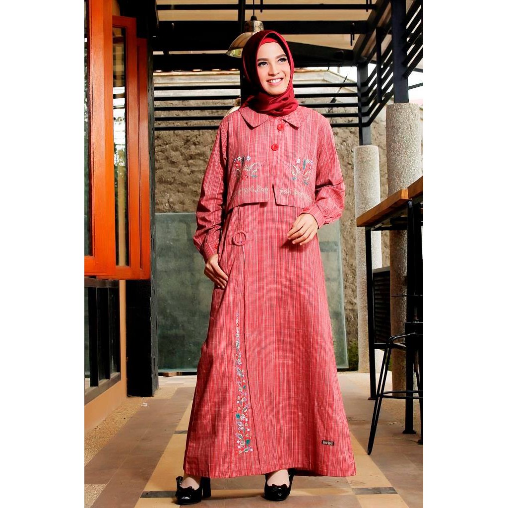 HaiHai Gamis Kantor Katun Donggala GM 09