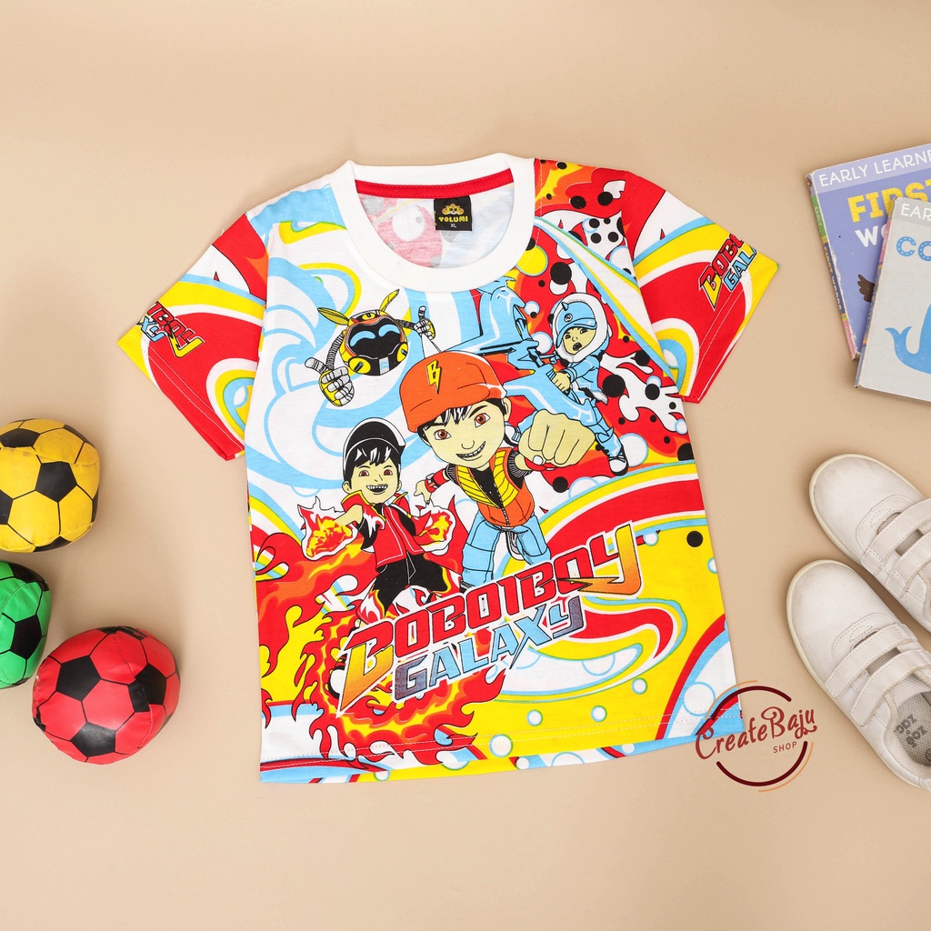 KAOS ANAK LAKI BOBOIBOY GALAXY 1-7 TAHUN BAJU ATASAN ANAK LAKI FASHION TERMURAH BAHAN KATUN