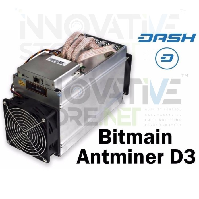 Antminer D3 17GH/S with PSU 1200W or Without PSU - Hitam