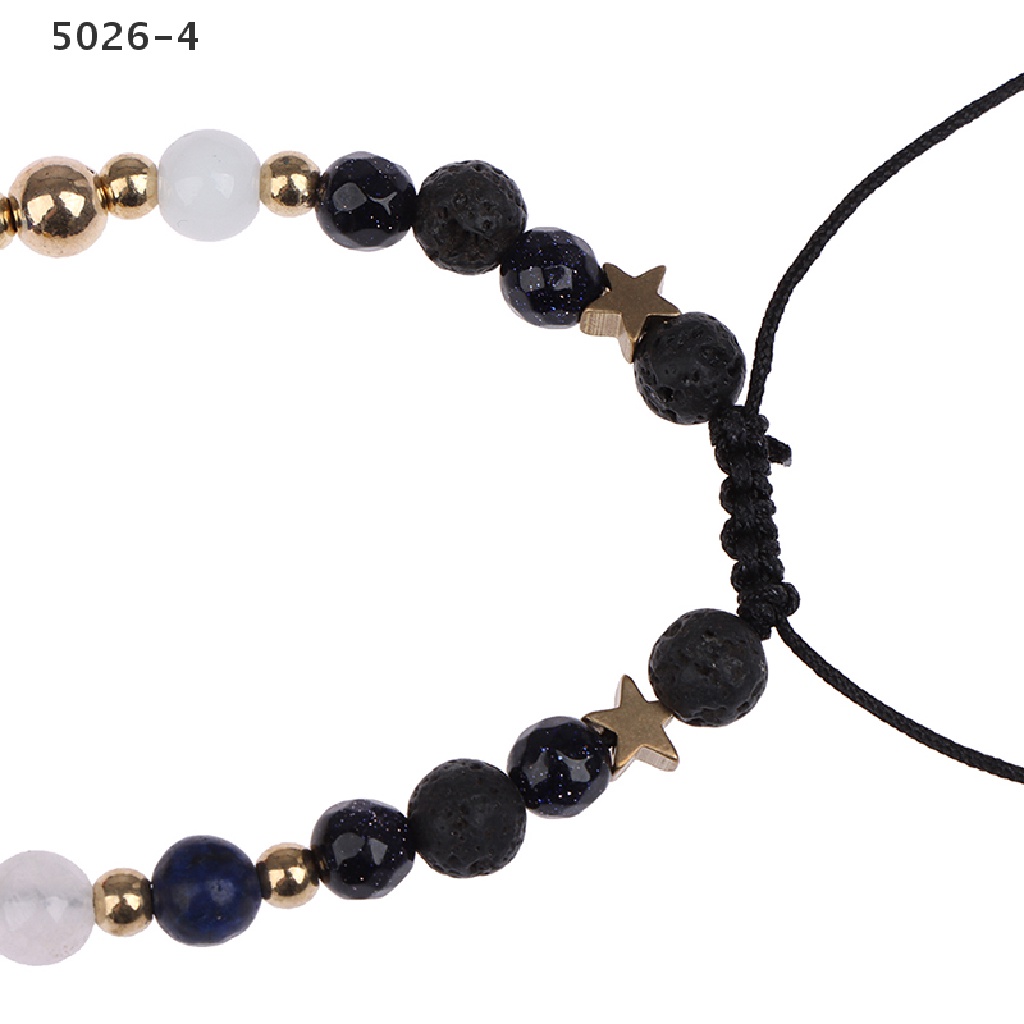 5026-4 Universe Solar System Eight Planet Stone Beads Bracelet Chain Jewelry Gifts 5026-4