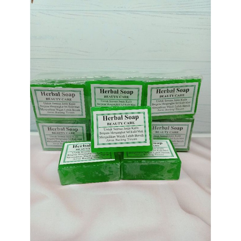 SABUN HERBAL SOAP BEAUTY CARE / Sabun Herbal Algae 12 Pcs