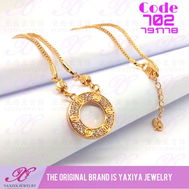 

Kalung Koye Permata Lapis Emas Perhiasan Imitasi Yaxiya Jewelry 702