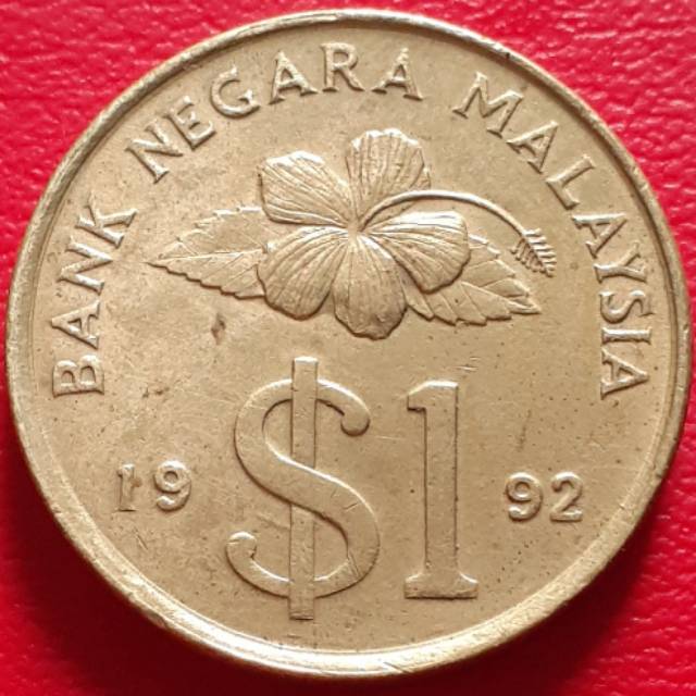 Uang Koin Kuno 1 Dollar Ringgit Malaysia Tahun 1992 Shopee Indonesia