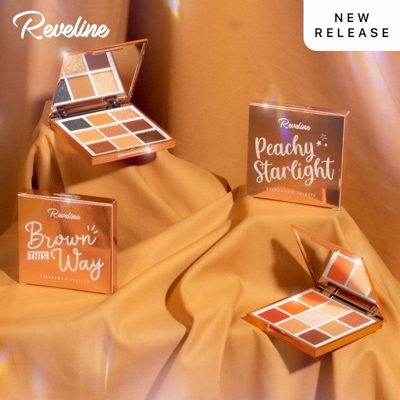 ★ BB ★Reveline Eyeshadow Palette - Peachy Stralight - Brown This Way - Eye Shadow