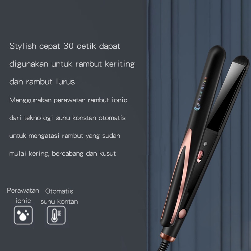 catokan rambut HRJFB08 perawatan rambut /alat catok rambut 2in1/30 detik cepat panas
