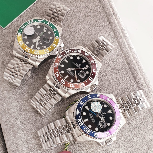 JAM TANGAN WANITA MEREK ROLEX TIPE GMT-MASTER OTOMATIS