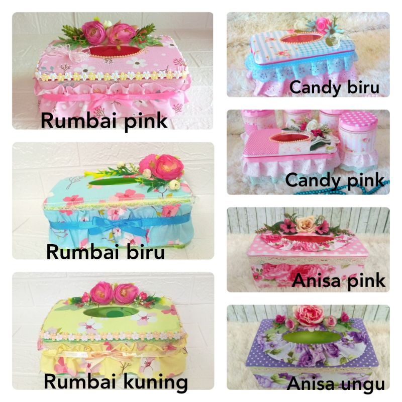 kotak tissu shabby toples lebaran cantik