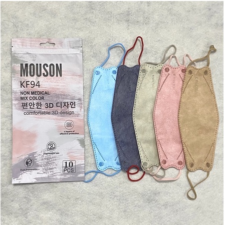 MASKER KF94 MOUSON ISI 10PCS ORIGINAL PREMIUM BEST SELLER KF94