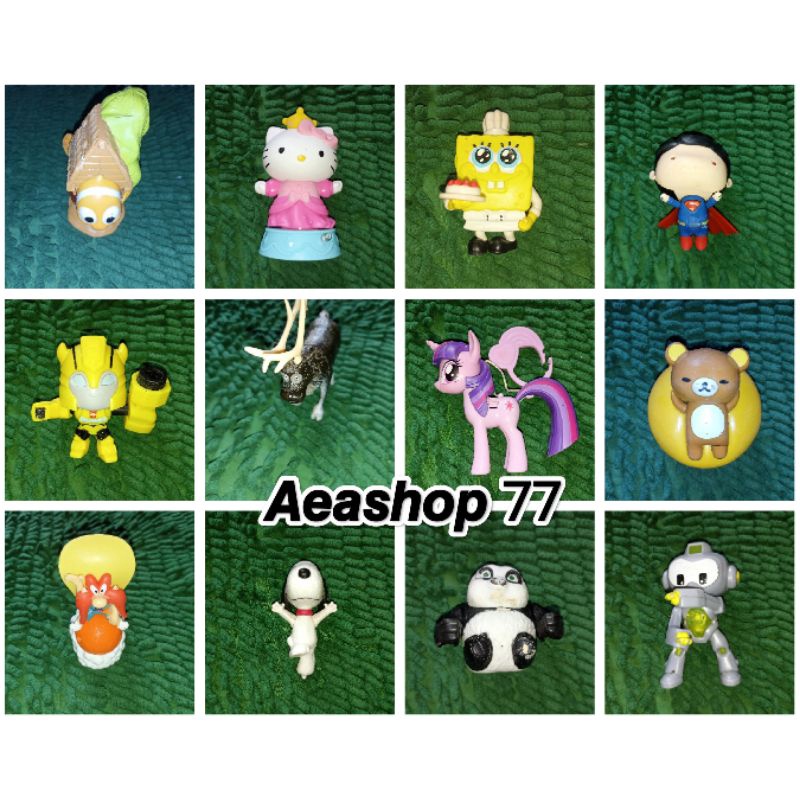 Mainan KFC Mcd ( McDonald's ) Spongebob Nemo Hello Kity Kuda Pony Yosemete Sam Snoopy