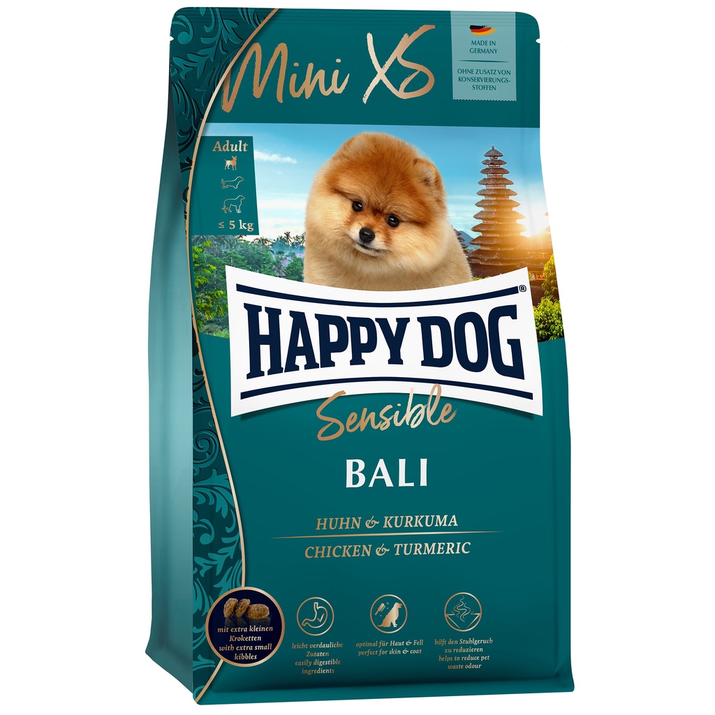 Happy Dog Mini XS Bali 1.3kg Chicken for small dogs up to 5 kg