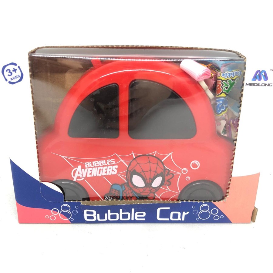 Mainan anak bubble camera avengers / bubble car otomatis spiderman