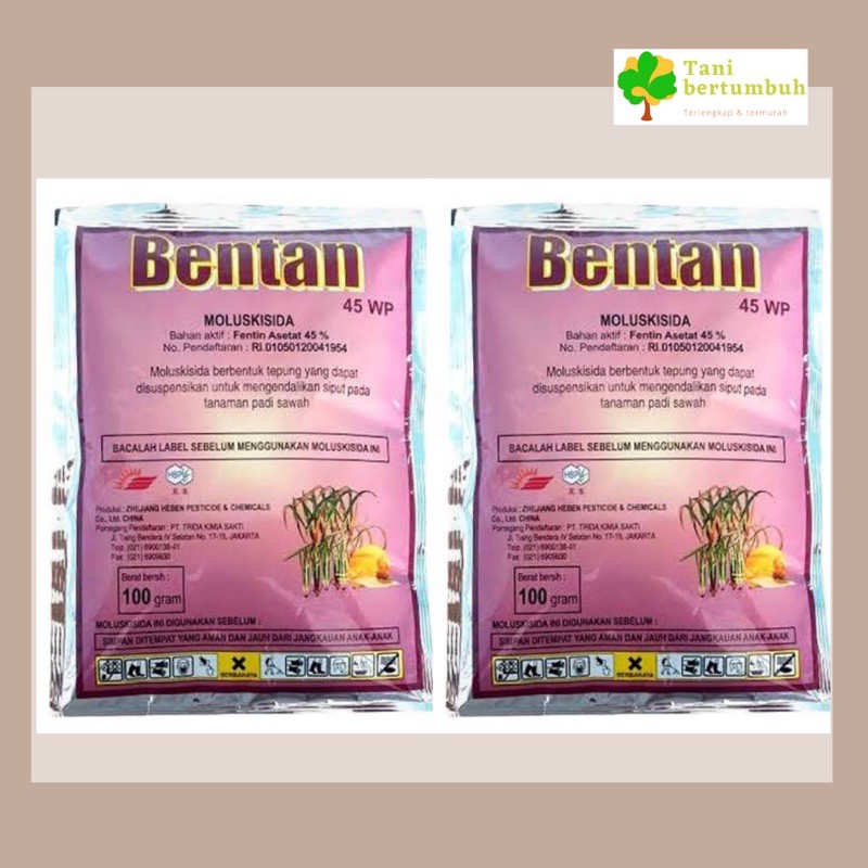 Obat keong Bentan Moluskisida Bentan 60WP Original 100Gr termurah