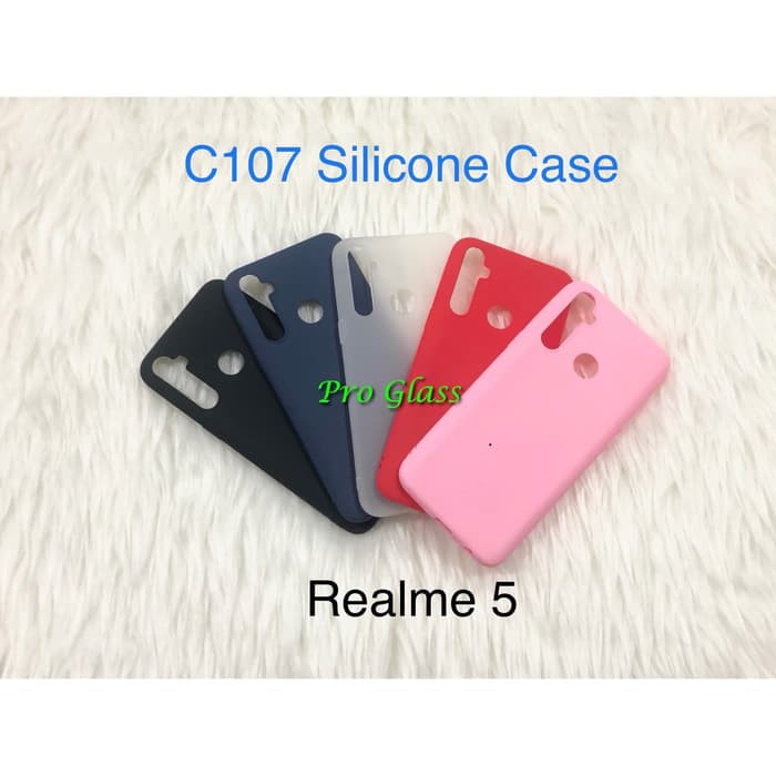 C107 Realme 5/ Realme 5 PRO Colourful Ultrathin Silicone Case / Matte Thin