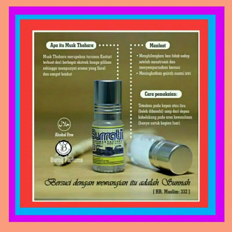 BIBIT PARFUM MISK THAHARAH ORIGINAL TAHARAH MURNI KENTAL