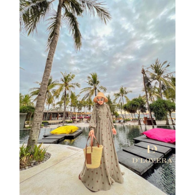 READY STOCK AIKO DRESS MAXY GAMIS BAJU PAKAIAN BRANDED TERBARU ORIGINAL DHILOVERA BY OLLA DLOVERA GA