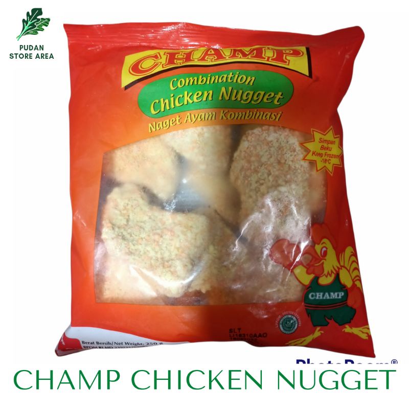 

CHAMP CHICKEN NUGGET 250 GR [KHUSUS KURIR INSTAN]