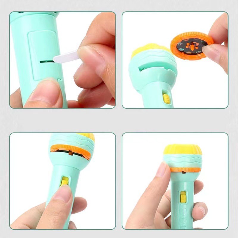 MOMMYCARE Mainan Anak Senter Proyektor / Fun Flashlight / Mainan Proyektor Gambar / Mainan Edukasi-1
